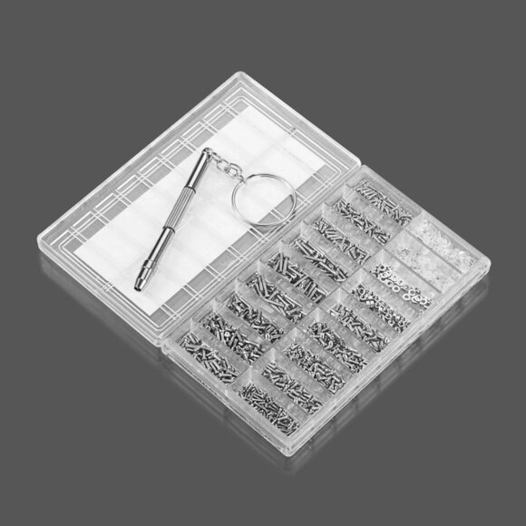 1000Tiny Screws Nut Screwdriver Watch Eyeglass Glasses Repair Tool Set Kit Phone - Picture 3 of 5